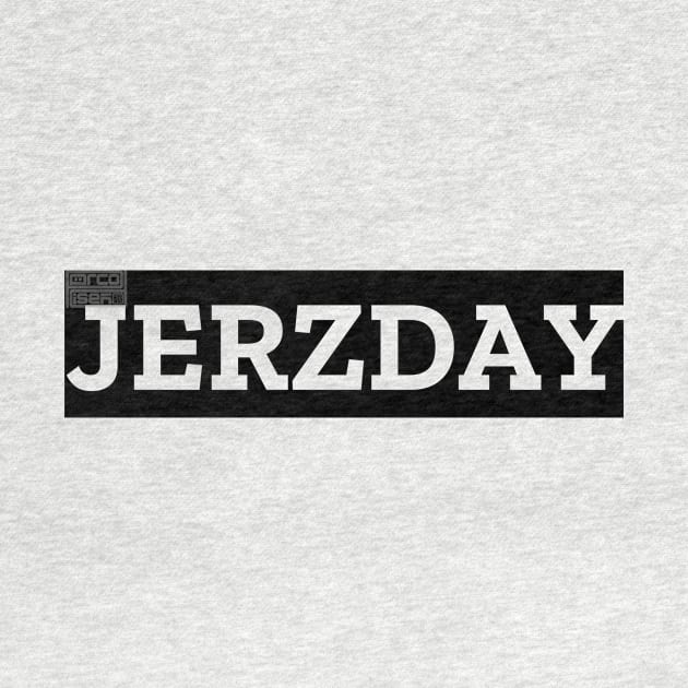 Black Simple JERZDAY #Jerzday Jerzdays #Jerzdays by porcodiseno